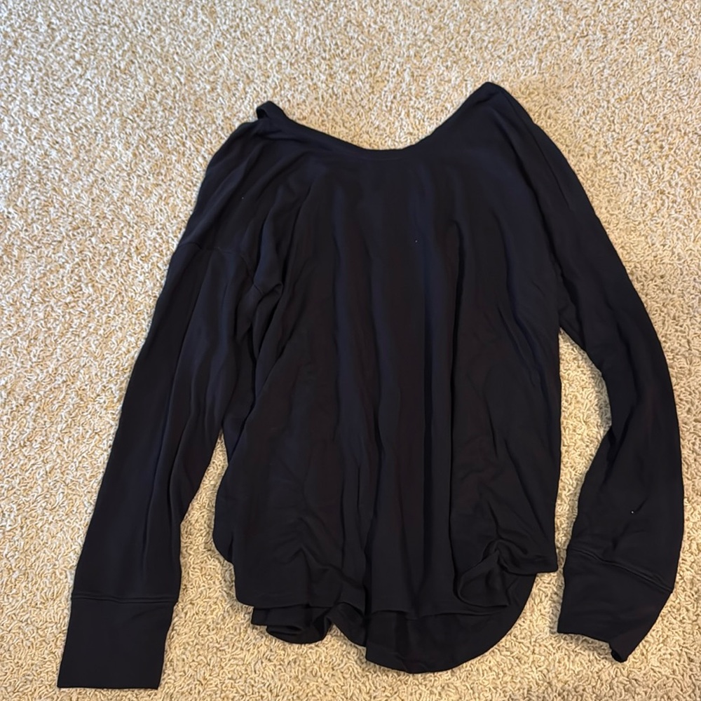 Athleta black long sleeve top. Size medium.